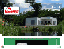 Tablet Screenshot of niederer.at